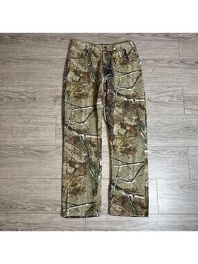 Wrangler Pants Mens 32x32  Fits(32x30) Brown Realtree Pro Gear Outdoor Hunting
